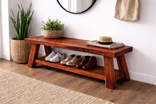 Blue Gum Entry Bench